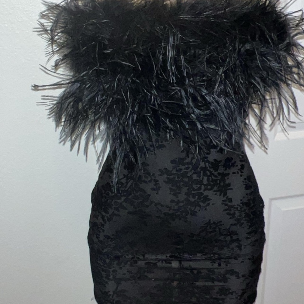 Black custom dress wore once